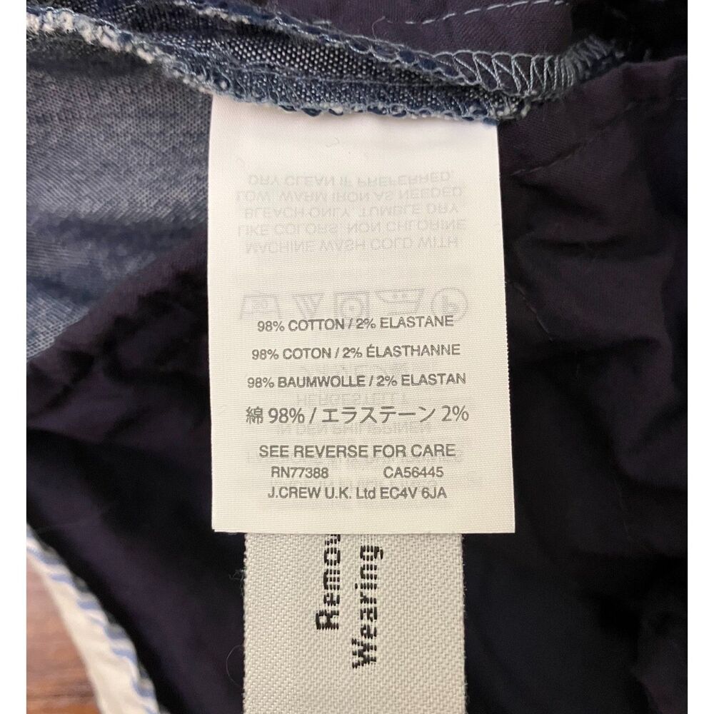 J. Crew ruffle detail chambray ankle pants - Picture 4 of 11